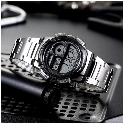Casio ZEGAREK MĘSKI CASIO AE-1000WD 1A (zd073h) - WORLD TIME + BOX