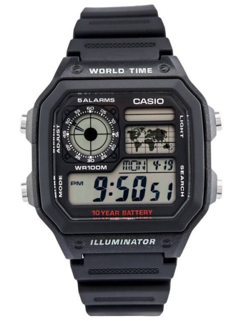 Casio ZEGAREK MĘSKI CASIO AE-1200WH-1AVCF (zd146a) + BOX