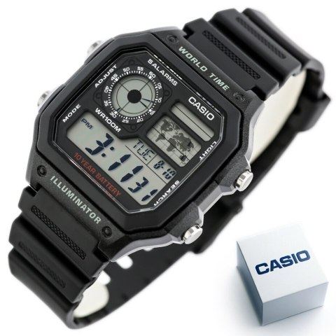 Casio ZEGAREK MĘSKI CASIO AE-1200WH-1AVCF (zd146a) + BOX
