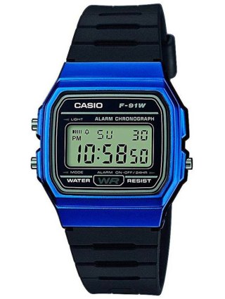 Casio ZEGAREK MĘSKI CASIO F-91WM-2ADF (zd102e) + BOX