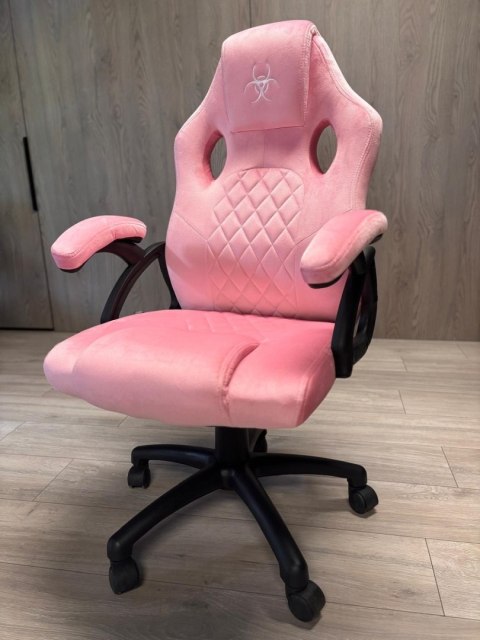 Lugano Fotel obrotowy do biurka CARRERA M ALCANTARA CARO PINK