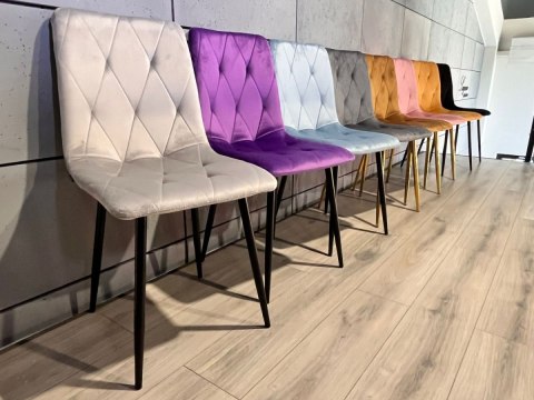 Lugano Krzesła tapicerowane BORGO VELVET zestaw 4 sztuk kolory do wyboru