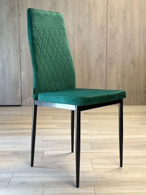 Lugano Krzesło tapicerowane VALVA CARO VELVET GREEN
