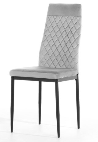 Lugano Krzesło tapicerowane VALVA CARO VELVET GREY