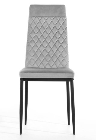 Lugano Krzesło tapicerowane VALVA CARO VELVET GREY