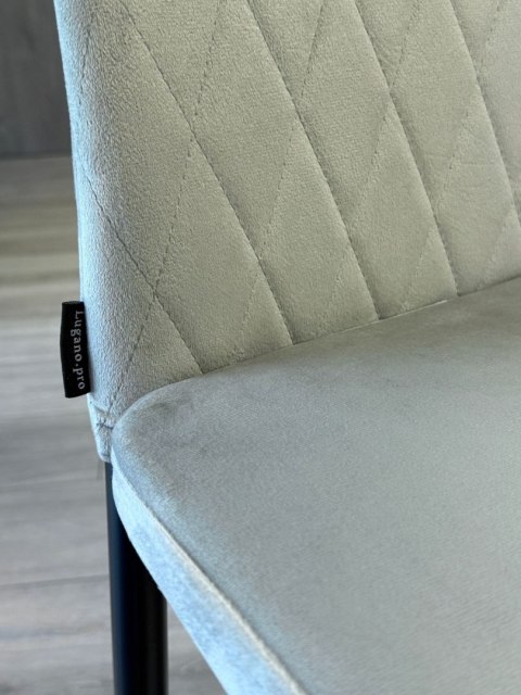 Lugano Krzesło tapicerowane VALVA CARO VELVET GREY