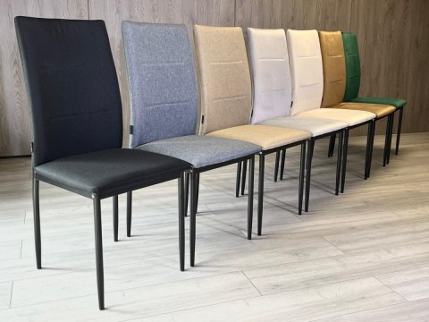 Lugano Krzesło tapicerowane VALVA DUO FABRIC BLACK