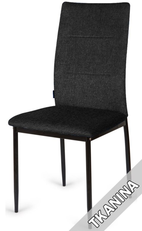 Lugano Krzesło tapicerowane VALVA DUO FABRIC BLACK