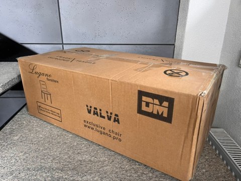 Lugano Krzesło tapicerowane VALVA DUO VELVET BEIGE