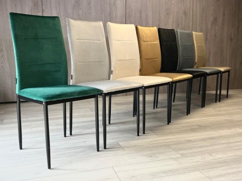 Lugano Krzesło tapicerowane VALVA DUO VELVET GREEN