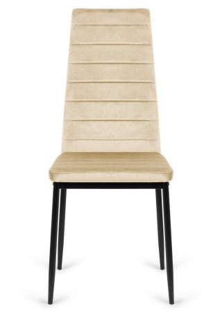 Lugano Krzesło tapicerowane VALVA LINE VELVET BEIGE