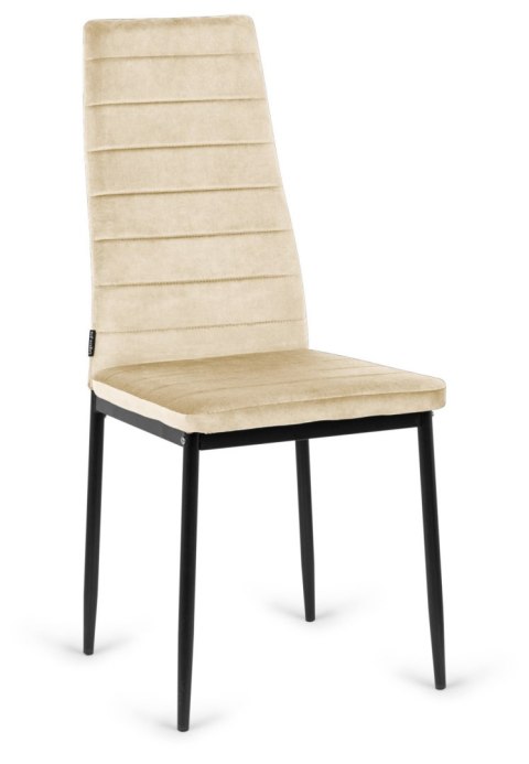Lugano Krzesło tapicerowane VALVA LINE VELVET BEIGE