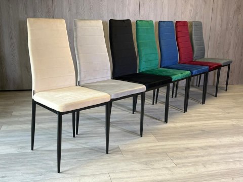 Lugano Krzesło tapicerowane VALVA LINE VELVET BEIGE