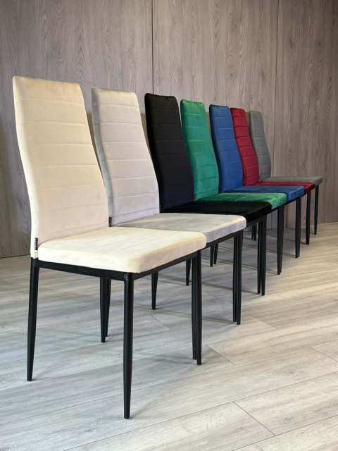 Lugano Krzesło tapicerowane VALVA LINE VELVET BEIGE