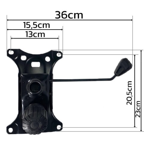 Lugano Mechanizm fotela obrotowego TILT - M regulacja