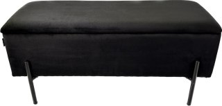 Lugano PUFA kufer Lugano LUZZI BLACK VELVET 95