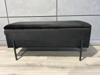 Lugano PUFA kufer Lugano LUZZI BLACK VELVET 95