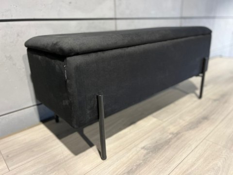 Lugano PUFA kufer Lugano LUZZI BLACK VELVET 95