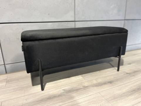 Lugano PUFA kufer Lugano LUZZI BLACK VELVET 95