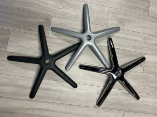 Lugano Podstawa fotela obrotowego XL metalowa 69 cm BLACK MATT