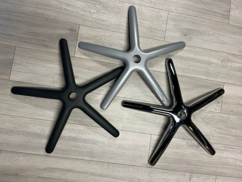 Lugano Podstawa fotela obrotowego XL metalowa 69 cm BLACK MATT