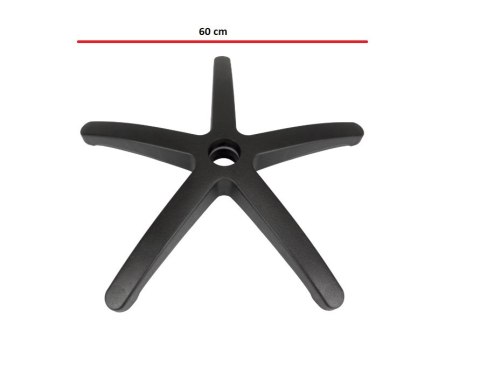 Lugano Podstawa fotela obrotowego M + L, plastikowa 60 cm
