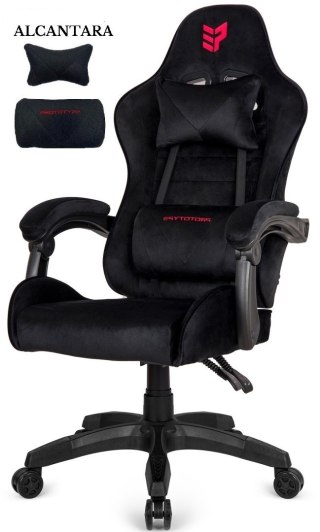 Prototype Fotel obrotowy gamingowy ENZO XL BLACK ALCANTARA