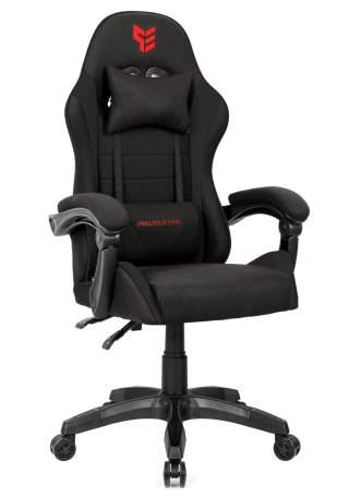 Prototype Fotel obrotowy gamingowy ENZO XL BLACK FABRIC