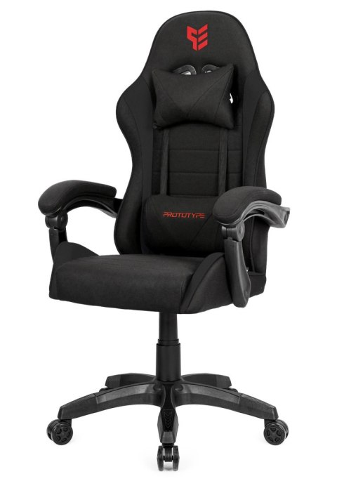 Prototype Fotel obrotowy gamingowy ENZO XL BLACK FABRIC