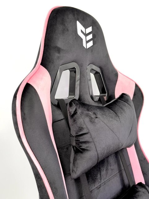 Prototype Fotel obrotowy gamingowy ENZO XL BLACK PINK ALCANTARA