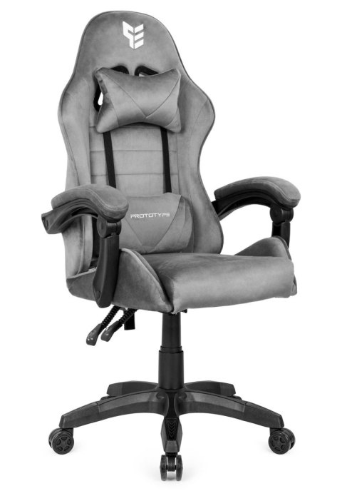 Prototype Fotel obrotowy gamingowy ENZO XL GREY ALCANTARA