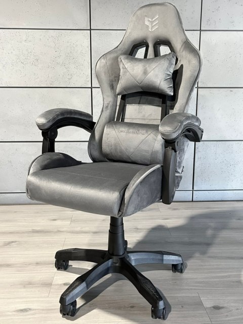 Prototype Fotel obrotowy gamingowy ENZO XL GREY ALCANTARA