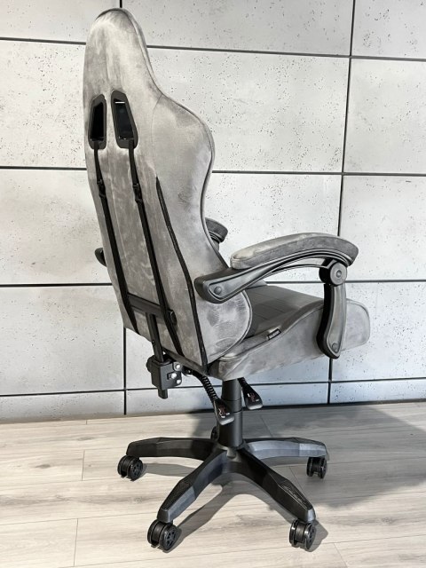 Prototype Fotel obrotowy gamingowy ENZO XL GREY ALCANTARA