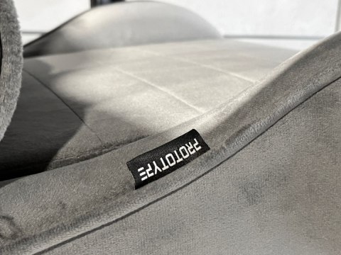 Prototype Fotel obrotowy gamingowy ENZO XL GREY ALCANTARA