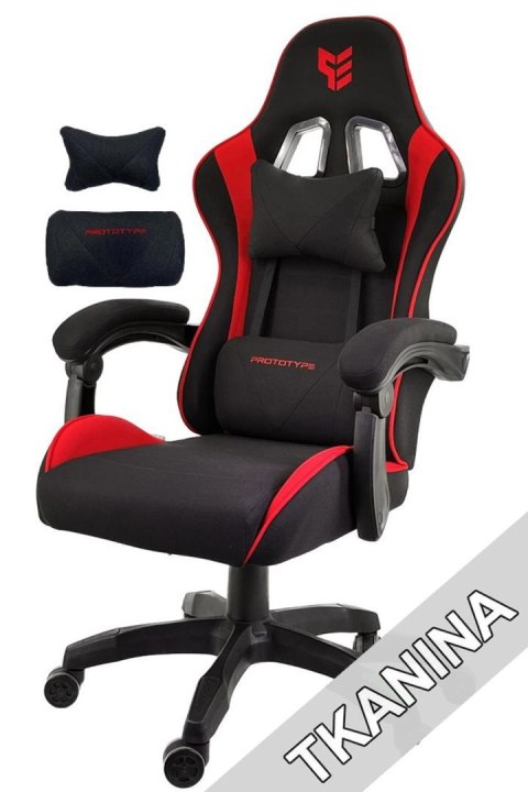 Prototype Fotel obrotowy gamingowy ENZO XL RED FABRIC