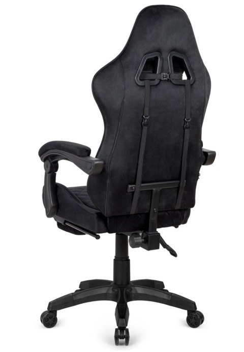 Prototype Fotel obrotowy gamingowy XL POKER PRO BLACK ALCANTARA