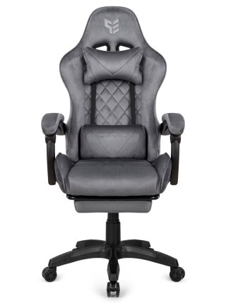 Prototype Fotel obrotowy gamingowy XL POKER PRO GREY ALCANTARA