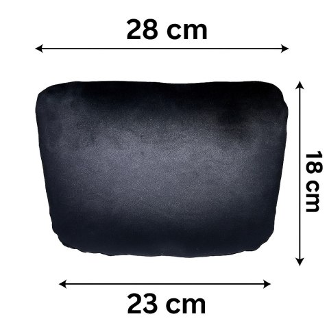 Prototype Poduszka zagłówek BLACK ALCANTARA H