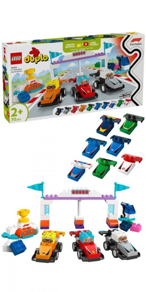 Klocki duplo 10445 bolidy i kierowcy f1