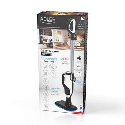 AD 7072 Mop i myjka parowa 2w1 - zestaw akcesoriów