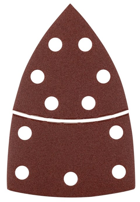 Papiery ścierne na rzep, żelazko 102 x 152 mm, P150, 5 szt., z 11 otworami