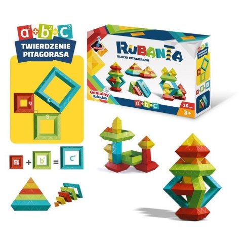 Klocki pitagorasa rubanta 15 elementów