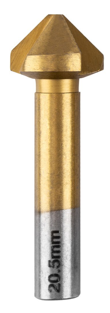 Wiertła fazujące stożkowe pogłębiacze TiN, 6.3 - 20.5 mm, zestaw 6 szt.