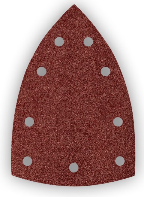 Papiery ścierne na rzep, żelazko 100 x 147 mm, P80, 5 szt., z 9 otworami do 04-623