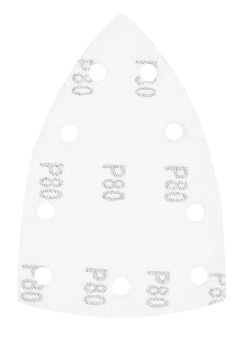 Papiery ścierne na rzep, żelazko 100 x 147 mm, P80, 5 szt., z 9 otworami do 04-623