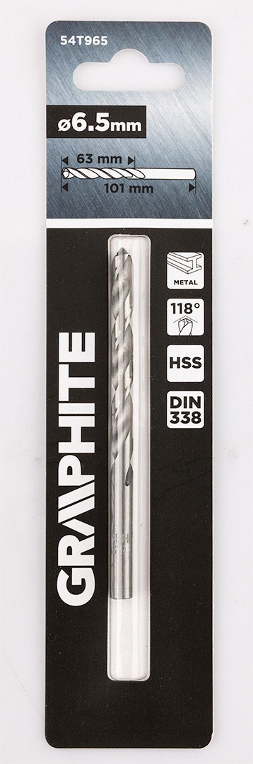 Wiertło do metalu HSS, DIN 338, 6.5 mm
