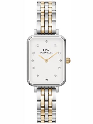 Daniel Wellington ZEGAREK DAMSKI DANIEL WELLINGTON Quadro Lumine 5-link two-tone 20mm DW00100625 + BOX (zw519f)