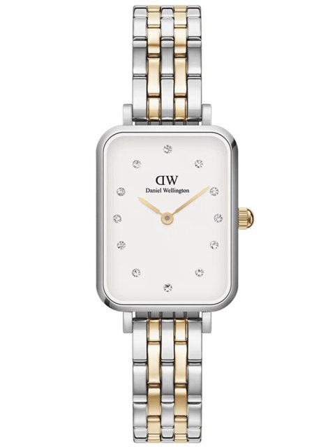 Daniel Wellington ZEGAREK DAMSKI DANIEL WELLINGTON Quadro Lumine 5-link two-tone 20mm DW00100625 + BOX (zw519f)