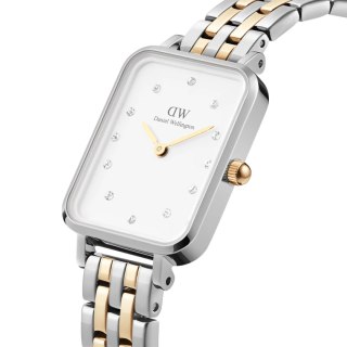 Daniel Wellington ZEGAREK DAMSKI DANIEL WELLINGTON Quadro Lumine 5-link two-tone 20mm DW00100625 + BOX (zw519f)
