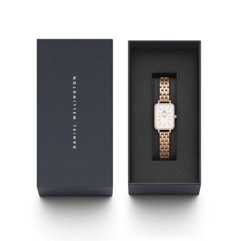Daniel Wellington ZEGAREK DAMSKI DANIEL WELLINGTON Quadro Rose Gold DW00100672 + BOX (zw519h)